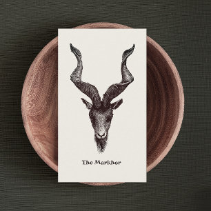 Markhor Goat Visitkort