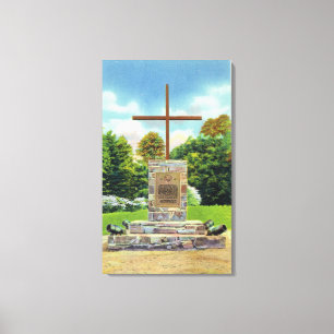 Markis de Montcalm Monument plats Canvastryck