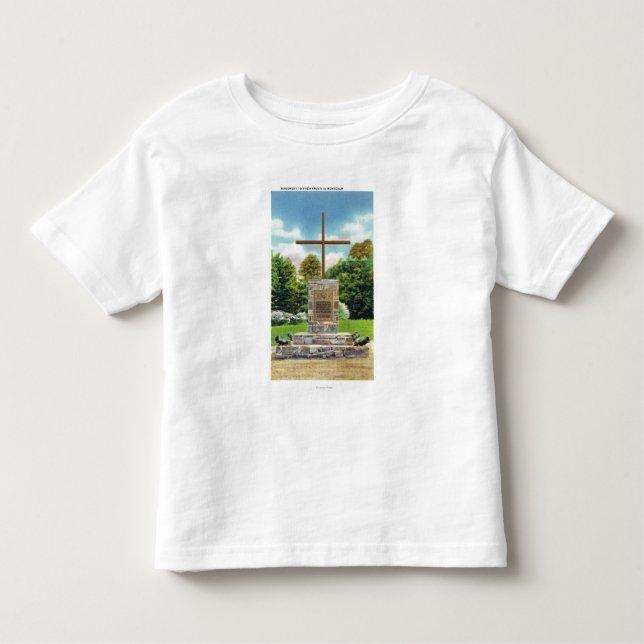 Markis de Montcalm Monument plats T-shirt (Framsida)