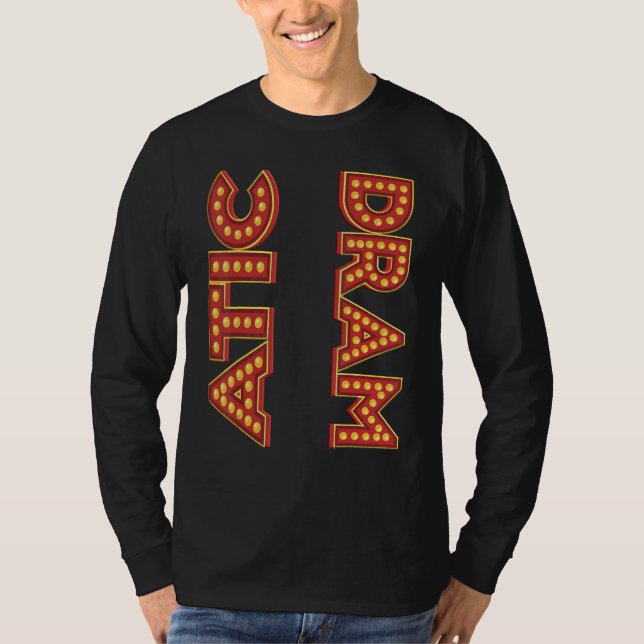 Markis Dramatisk  Teater Nörd T Shirt (Framsida)
