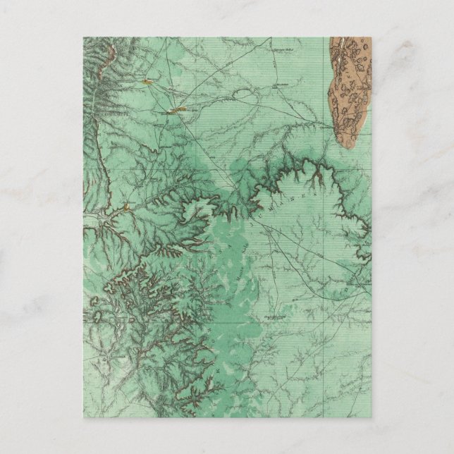 Markklassificeringskarta över New Mexico Vykort (Framsida)