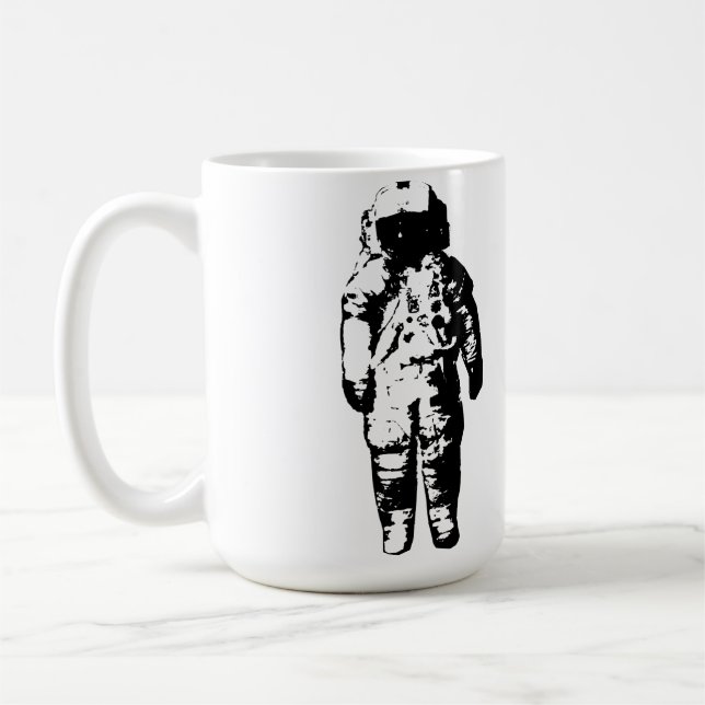Markkontroll till major Tom - astronautkaffe Kopp (Vänster)