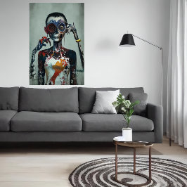 märklig bisarr person porträtt | AI Art Poster