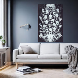 märklig familj porträtt | AI Art Poster