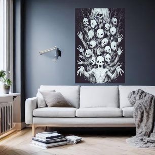 märklig familj porträtt AI Art Poster
