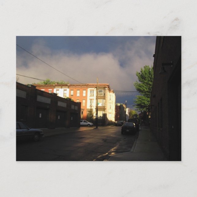 märklig sol vykort (Framsida)