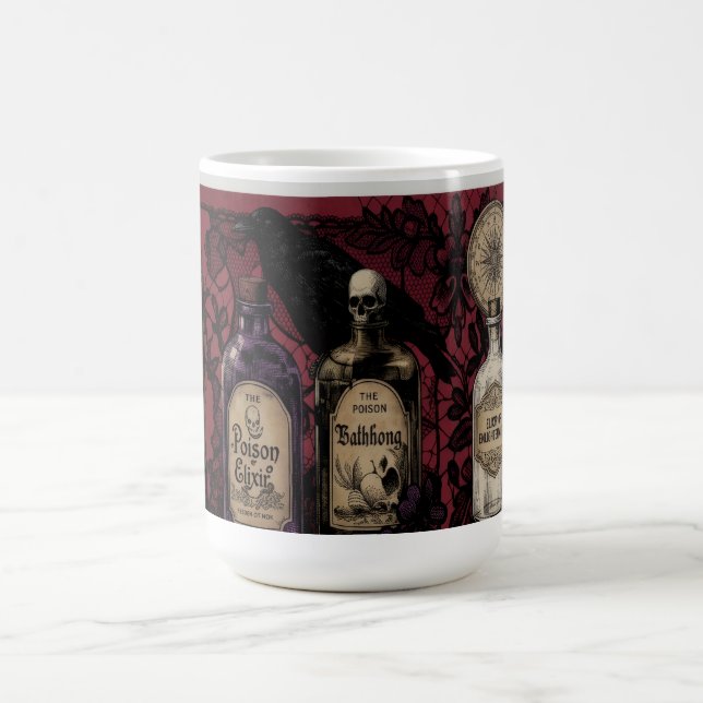 Märkliga elixir och kråkmorfoserande mugg 15oz (Center)