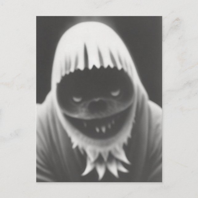 märkligt bisarre monster Halloween-vykort Vykort (Framsida)