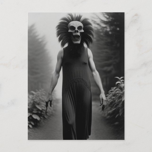märkligt bisarre monster Halloween-vykort Vykort (Framsida)