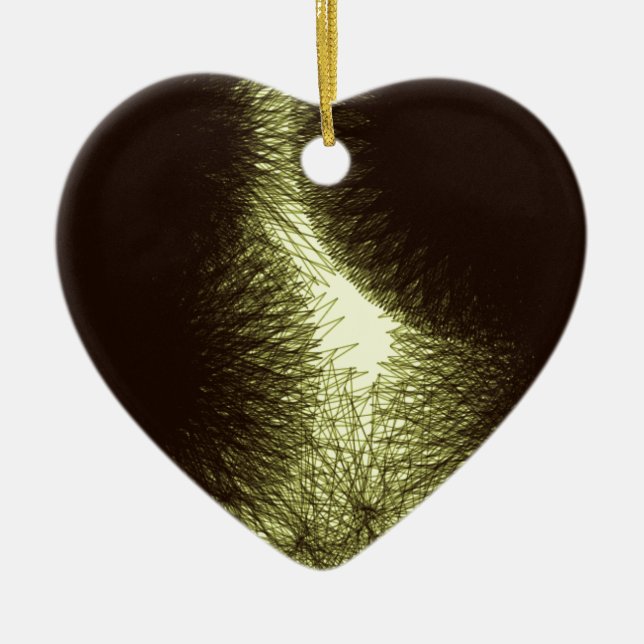 märkligt mysterium 576 abstrakt konst julgransprydnad keramik (Framsidan)