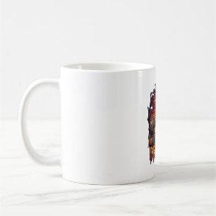 Marklyft Skelett Stång Halloween Pumpa Grav Kaffemugg