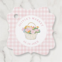 Marknad Bröllopsdusch Prep Pink Gingham