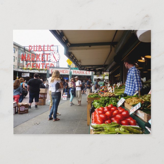 Marknaden för Pike Ställe 1 Vykort (Framsida)