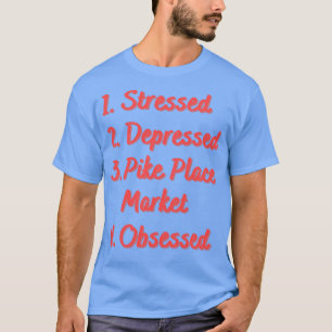 Marknaden för stressat nedtryckt Ställe-pike besat T Shirt