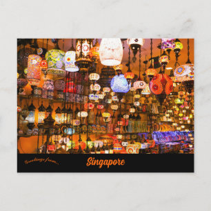 Marknaden i Singapore Vykort