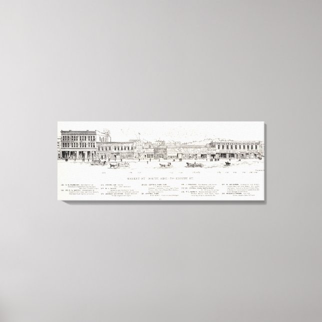 Marknaden söder om 8 canvastryck (Framsida)