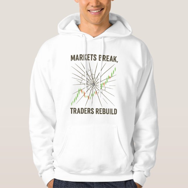 Marknader bryter Traders återuppbygger Crypto Stoc Hoodie (Framsida)
