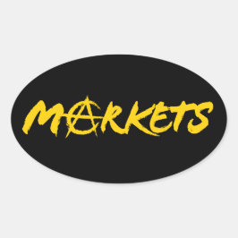 Marknader Ovalt Klistermärke