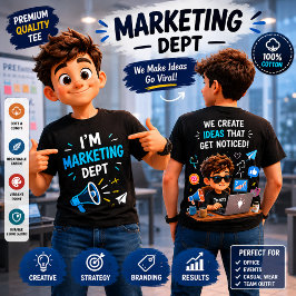 Marknadsavdelning | Rolig kontorslagströja T Shirt