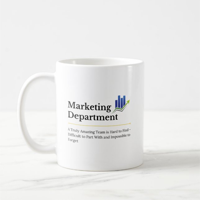 Marknadsavdelningens medarbetarpresent kaffemugg (Vänster)