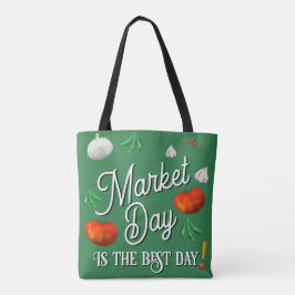 Marknadsdag är den bästa dagen! tygkasse