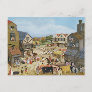 Marknadsdag Vykort