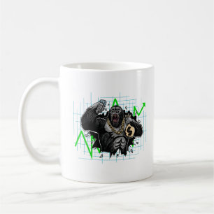 Marknadsdiagram över Diamond Handed Ape Lagrar Kaffemugg