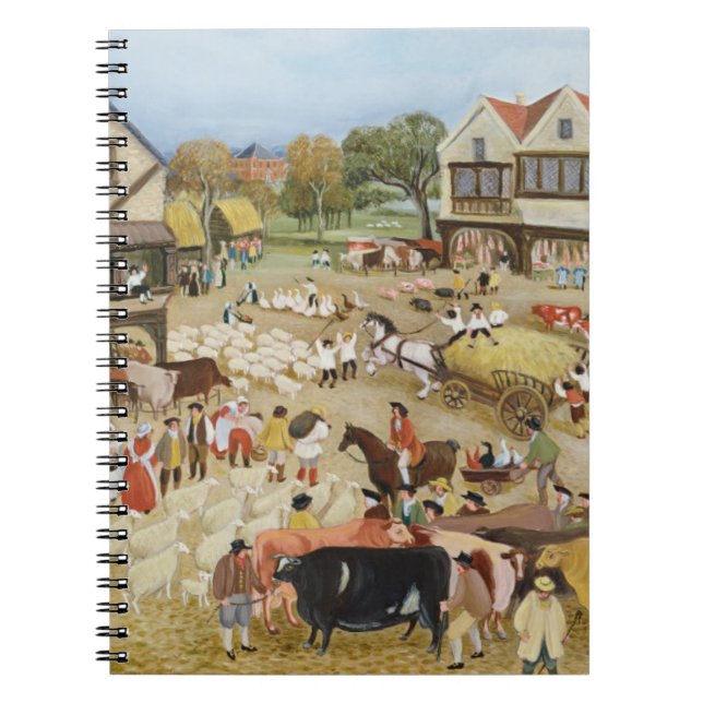 Marknadsföra dagen anteckningsbok med spiral (Framsidan)