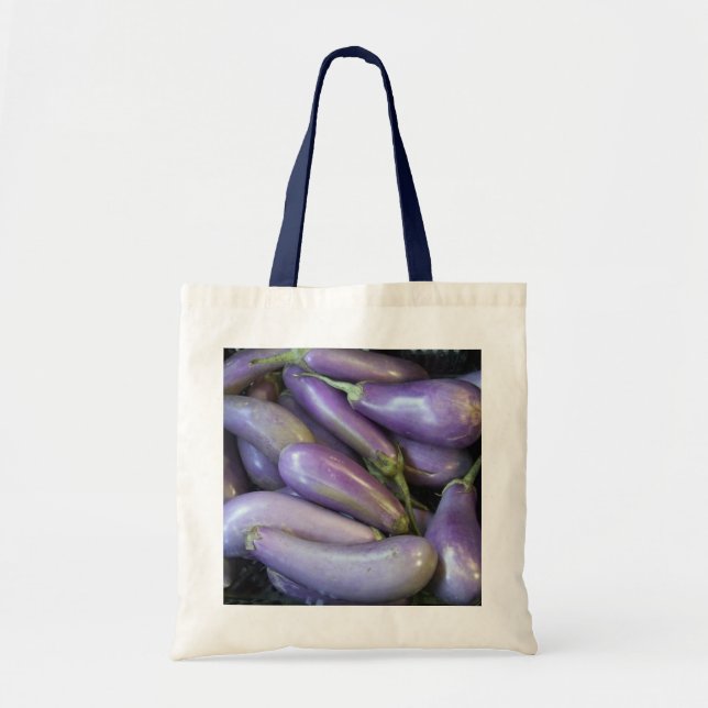 Marknadsföra den japanska aubergineet tygkasse (Framsidan)