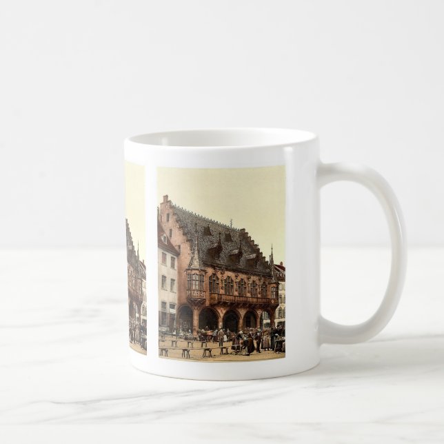 Marknadsföra, Freiburg, Baden, tysklant storartat Kaffemugg (Höger)