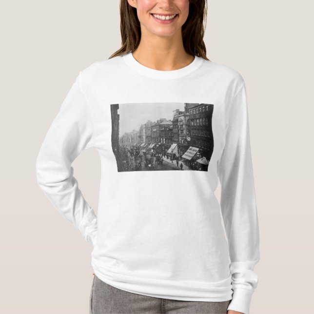 Marknadsföra gatan, Manchester, c.1910 T Shirt (Framsida)