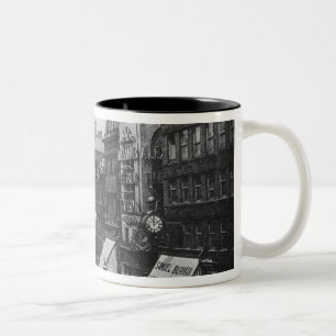 Marknadsföra gatan, Manchester, c.1910 Två-Tonad Mugg