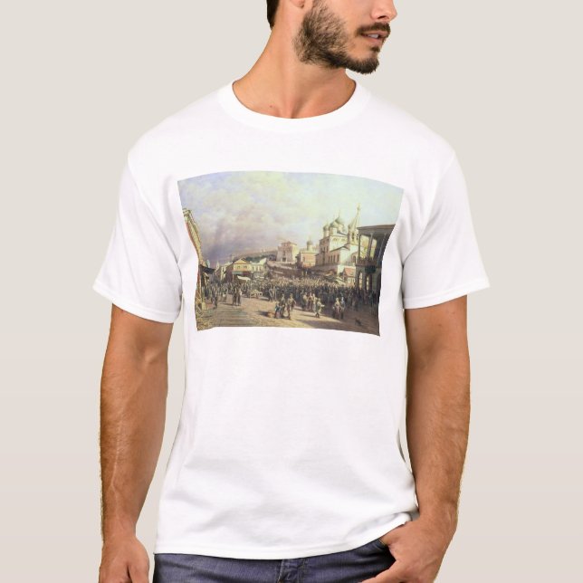 Marknadsföra i Nishny, Novgorod, 1872 Tee (Framsida)