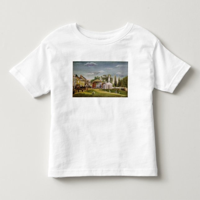 Marknadsföra kvadrerar, Germantown, Pennsylvania Tee (Framsida)