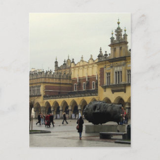 Marknadsföra kvadrerar i Krakow Vykort