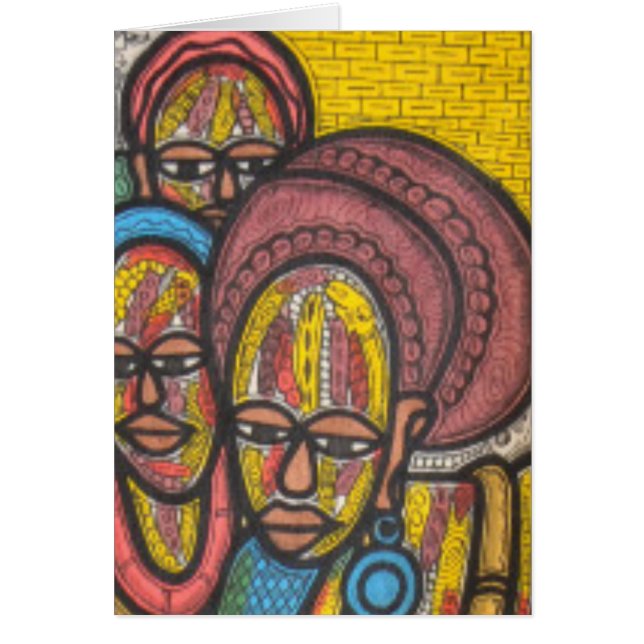 Marknadsföra kvinnan hälsningskort (Framsidan)