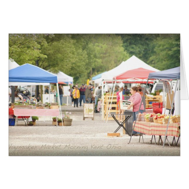 Marknadsföra morgonen hälsningskort (Framsidan Horizontal)