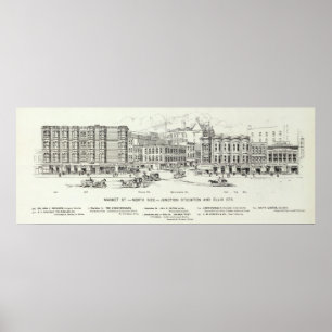 Marknadsföra norrsidan Stockton och Ellis Poster