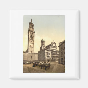 Marknadsföra stället, Augsburg, Bayern, Tyskland Magnet