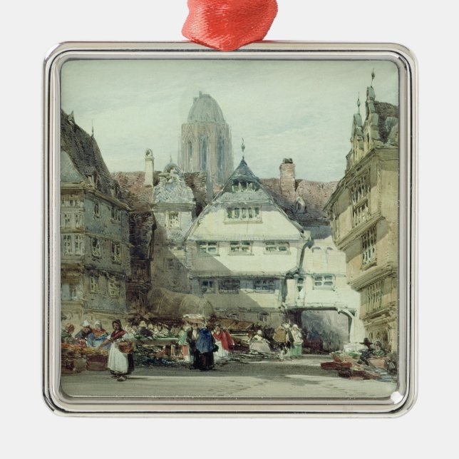 Marknadsföra stället, Frankfurt Julgransprydnad Metall (Framsidan)