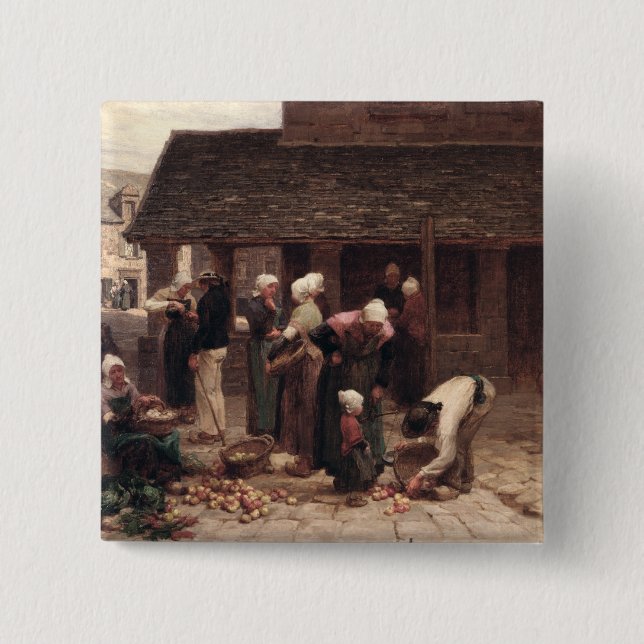 Marknadsförastället av Ploudalmezeau Knapp (Framsida)