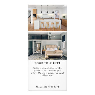 Marknadsföring - 2 fotoutbanderoll och text reklamkort