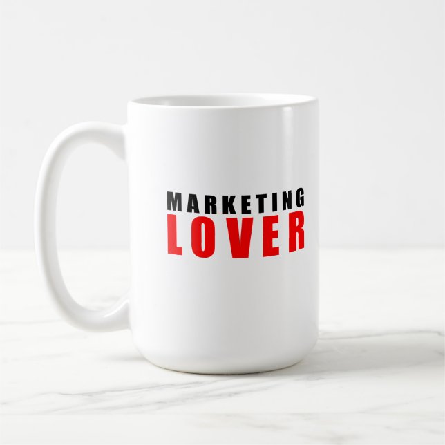 Marknadsföring älskare kaffemugg (Vänster)