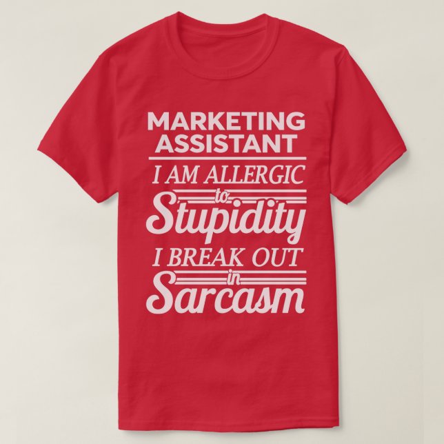 MARKNADSFÖRING ASSISTANT 1 T SHIRT (Design framsida)