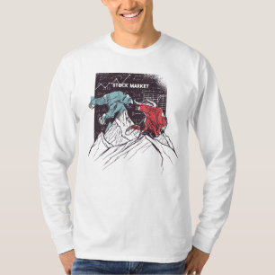 Marknadsföring av Bull mot handel med björnar i  T Shirt