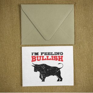 Marknadsföring av Bullish Bull Lagrar Vykort