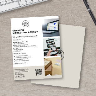 Marknadsföring Business Logotyper i den moderna An Flygblad