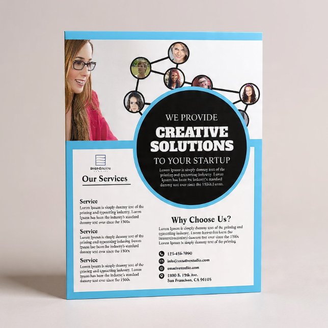 Marknadsföring byrå Business Flyer (Skapare uppladdad)