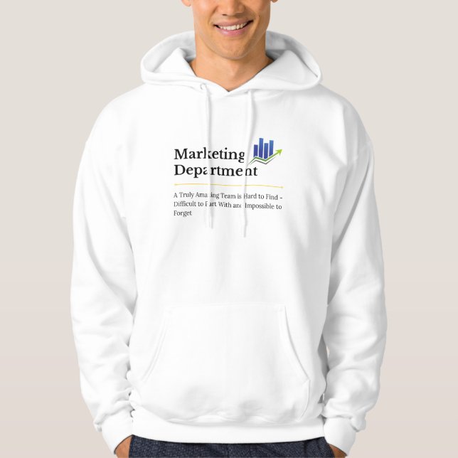 Marknadsföring Department Design Hoodie (Framsida)