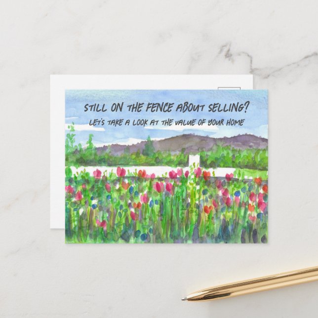 Marknadsföring för Fastigheter till Tvekande Klien Vykort (Fram/Back In Situ)